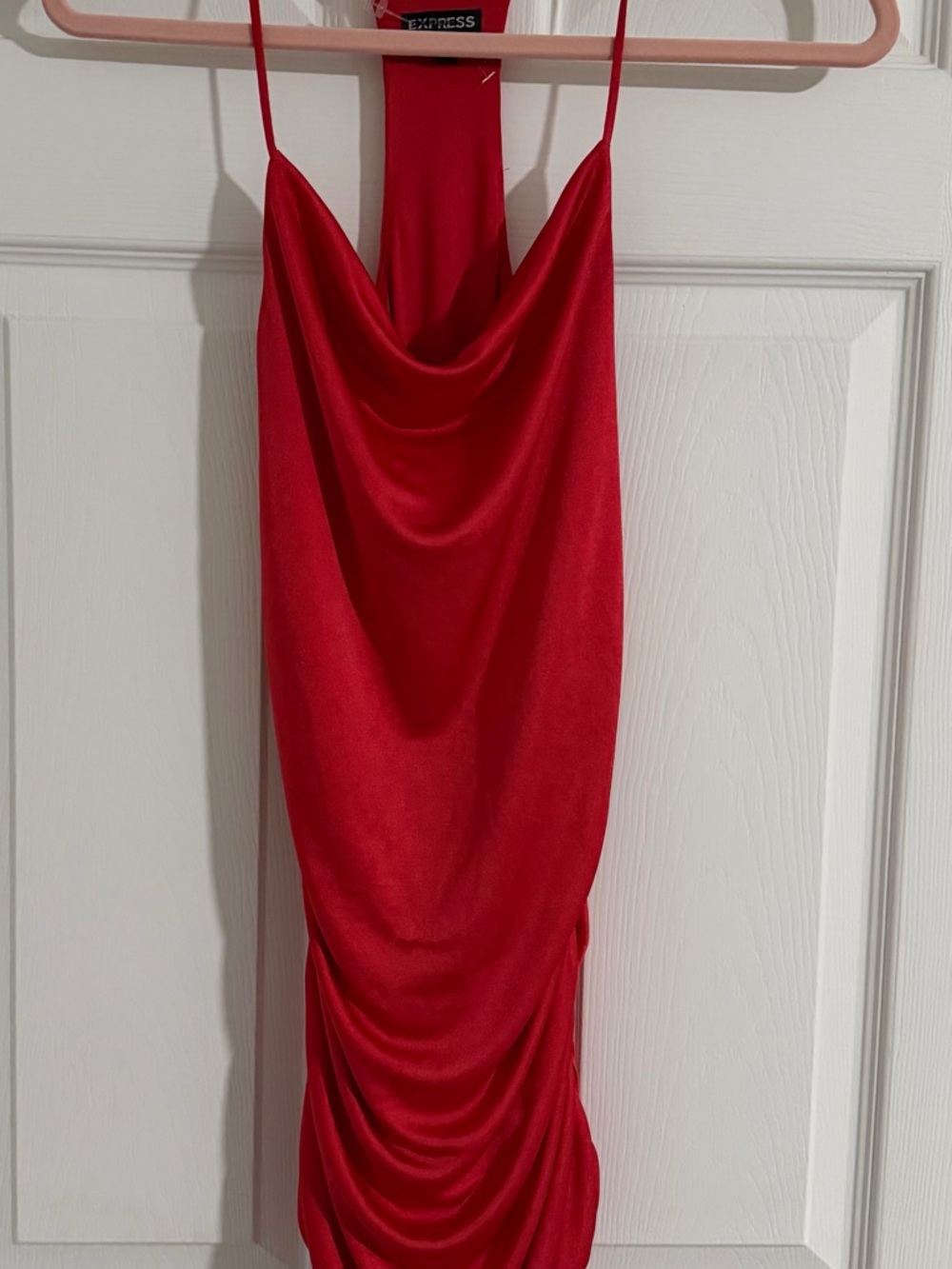 Express Red Cowl Neck shirt